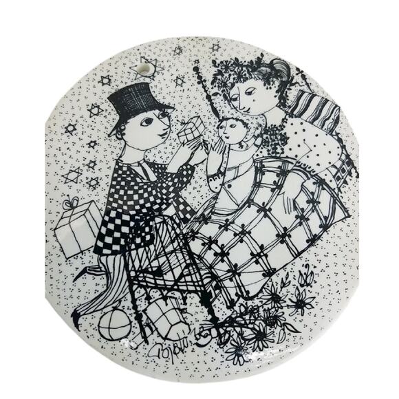 Bjorn Wiinblad Birthday Wall Plaque Denmark, January and December - Picture 4 of 7